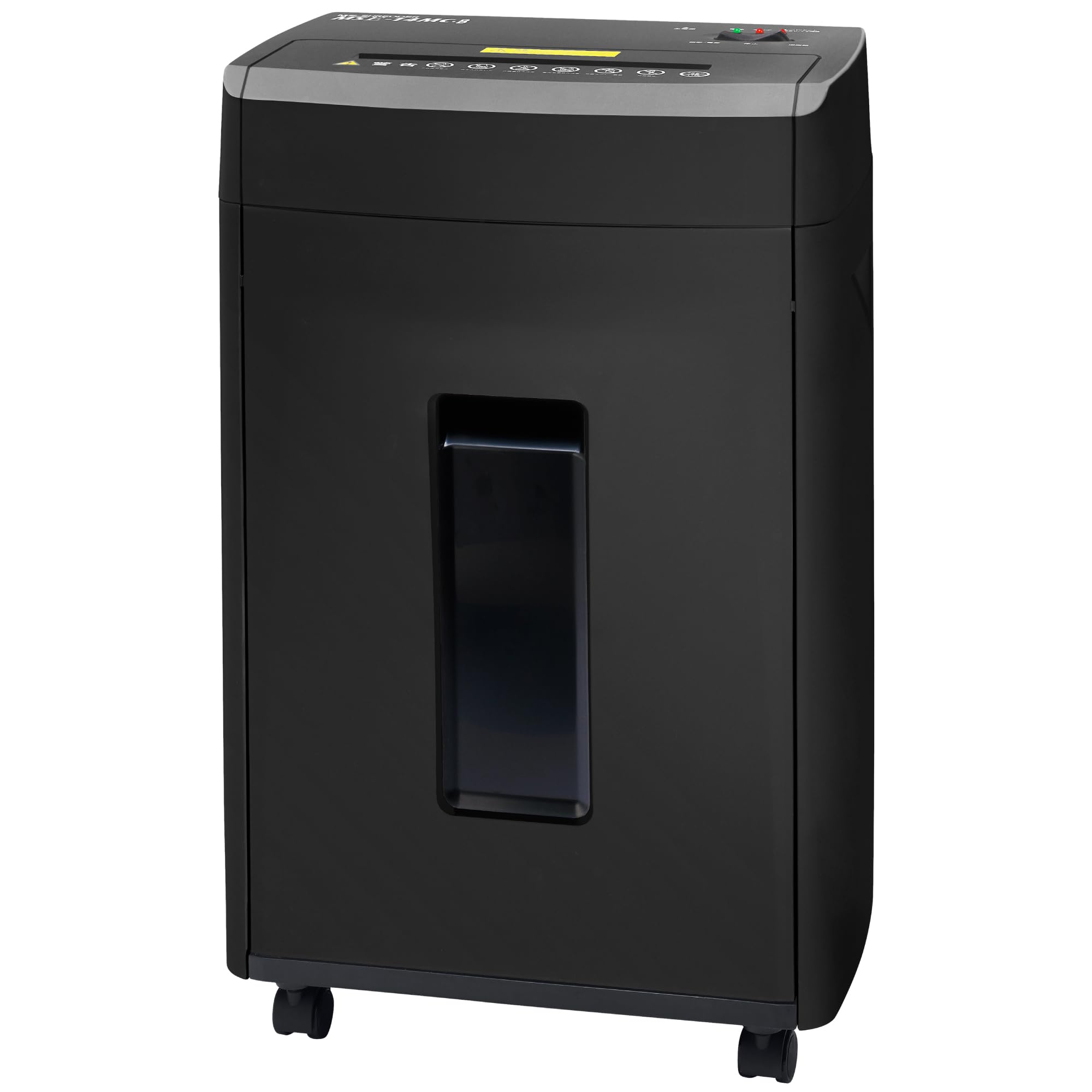 【在庫処分】明光商会 MSシュレッダー マイクロカット 26.5L 大容量 細断サイズ2mm×12mmの極小細断モデル 14枚 軽量 キャスター付きで移動可能 MSE-14MC-B