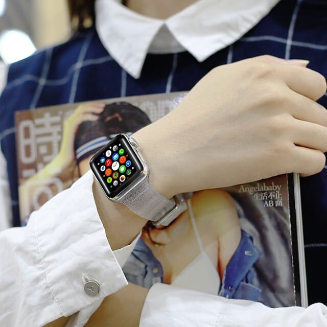 hクリア☆アップルウォッチバンド ラバーベルト カバー Apple Watch-