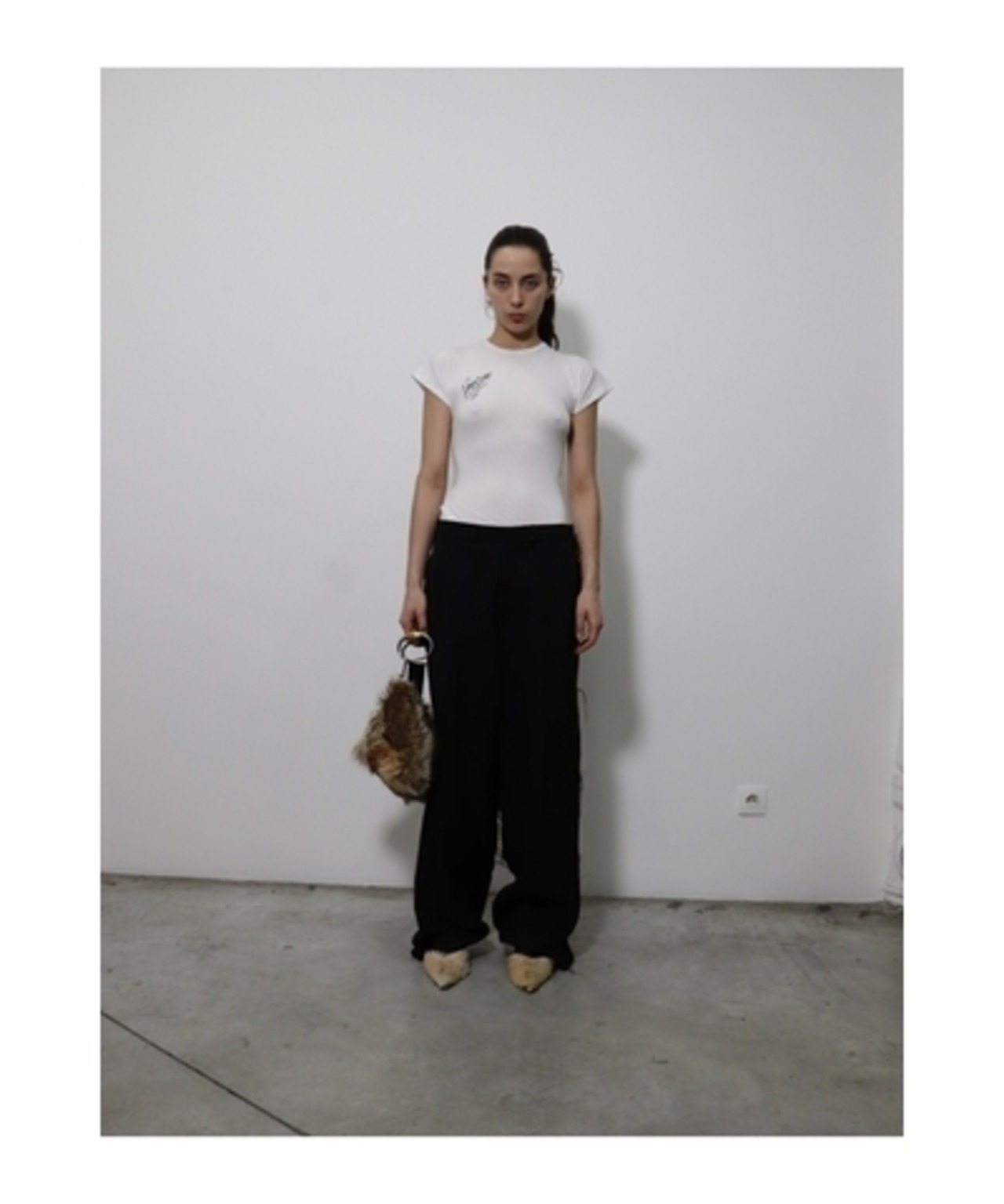 【25AW】PROTOtypes プロトタイプス / WOLLEN TWILL BLACK NEW TAILORED PANTS - 3