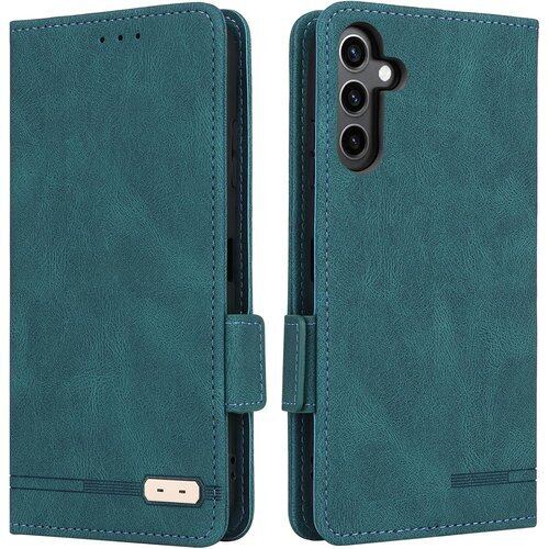 Galaxy S24 ケース 手帳型 ストラップ 同梱 適用 Galaxy S24 SC-51E 手帳型 GalaxyS24 スマホケース SCG25 ケース ギャラクシー S24 エス24 ケース SC 51E case Heofuixt スタンド カバー カード カード入れ ストラップ カードケース スマホケース ストライプ マグネット ケース 携帯ケース つや消し レトロ グリーン 2411