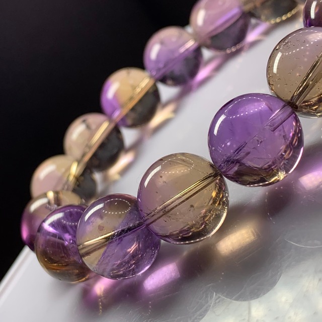 極上★大玉！ボリビア産・アメトリンブレスレット