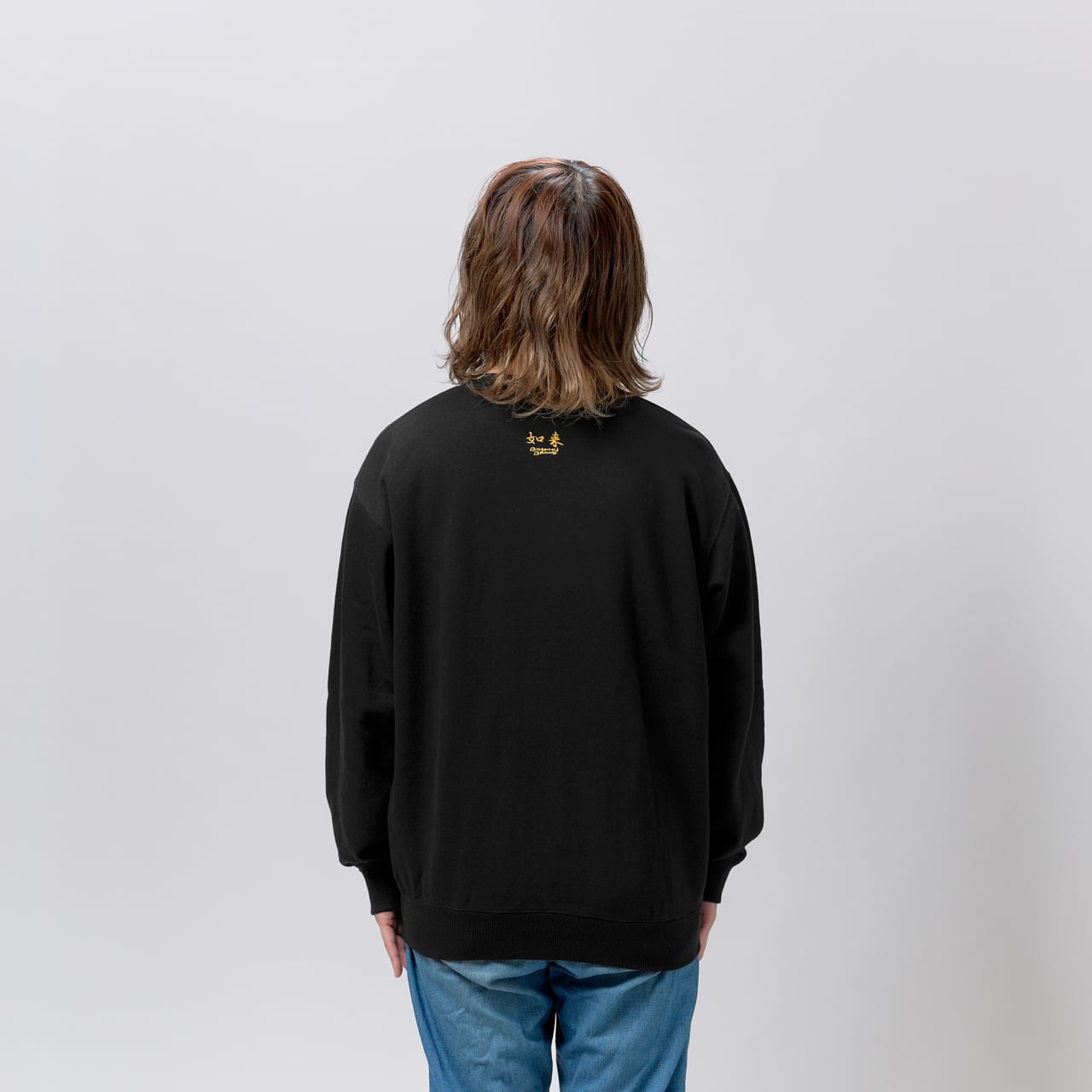 天上天下唯我独尊 仏像 トレーナー (刺繍) ブラック 10.0oz | BOSATSU