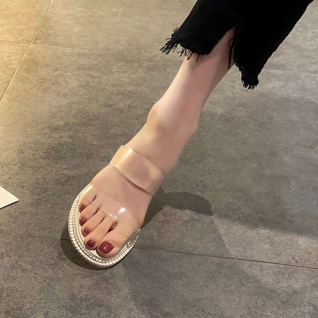 ホワイトサンダルミュールレディースサマースタイル 靴 シューズ 夏物 部族の婦人靴30724449967