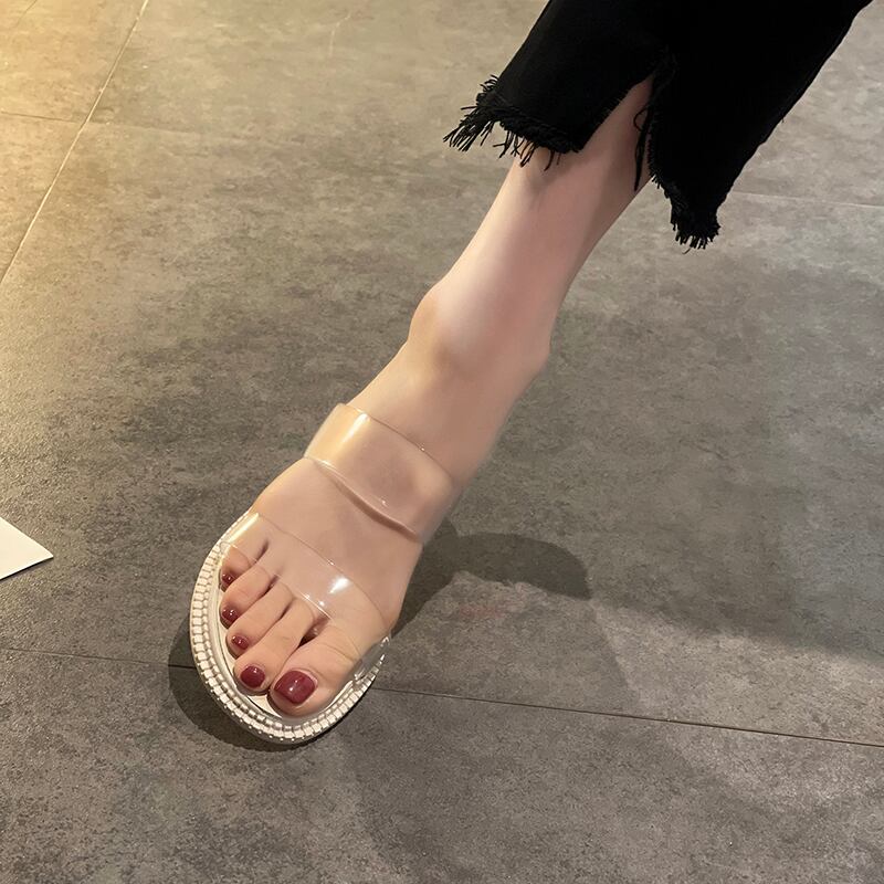 ホワイトサンダルミュールレディースサマースタイル 靴 シューズ 夏物 部族の婦人靴30724449967