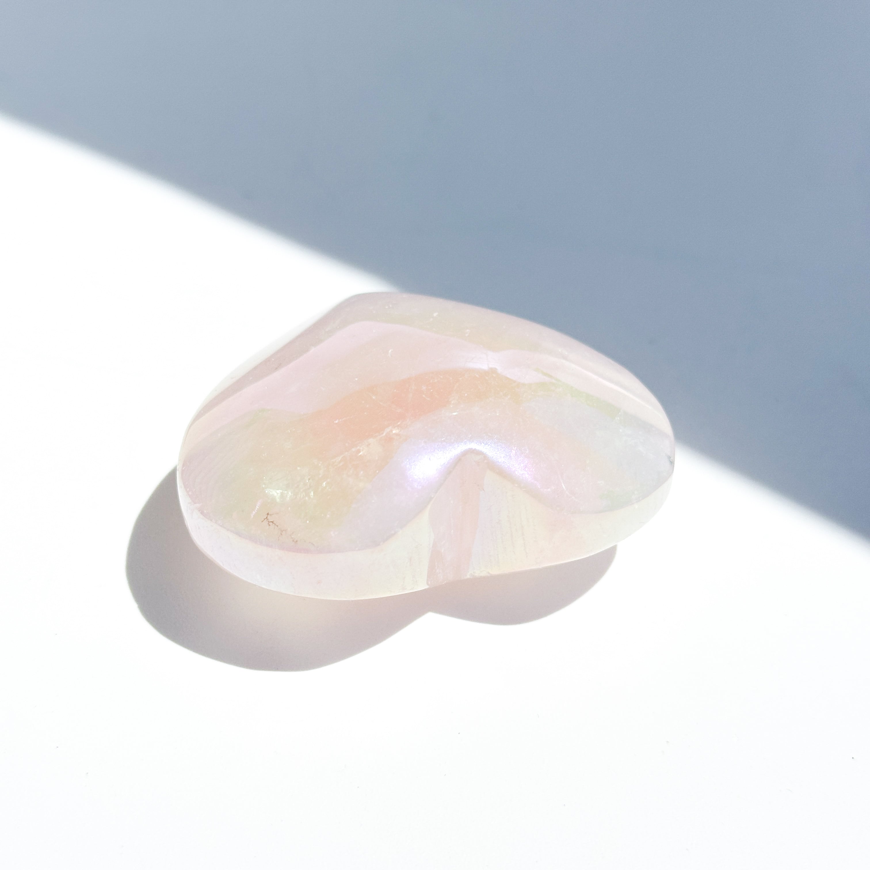 ♡エンジェルオーラローズクォーツ ハート91♡ Angel Aura Rose Quartz