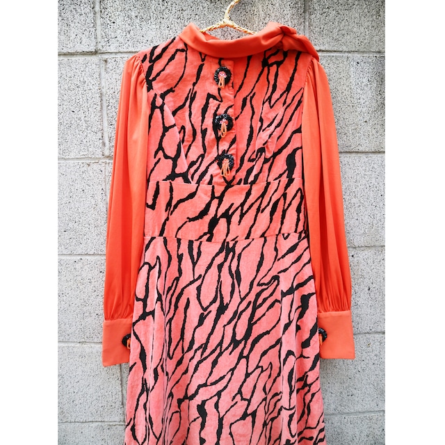 Pink zebra dress