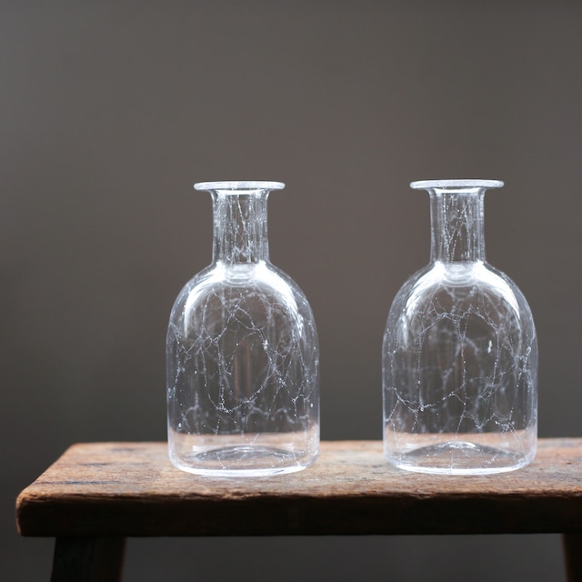 nora - glassworks - flower vase / clear (made in Japan)