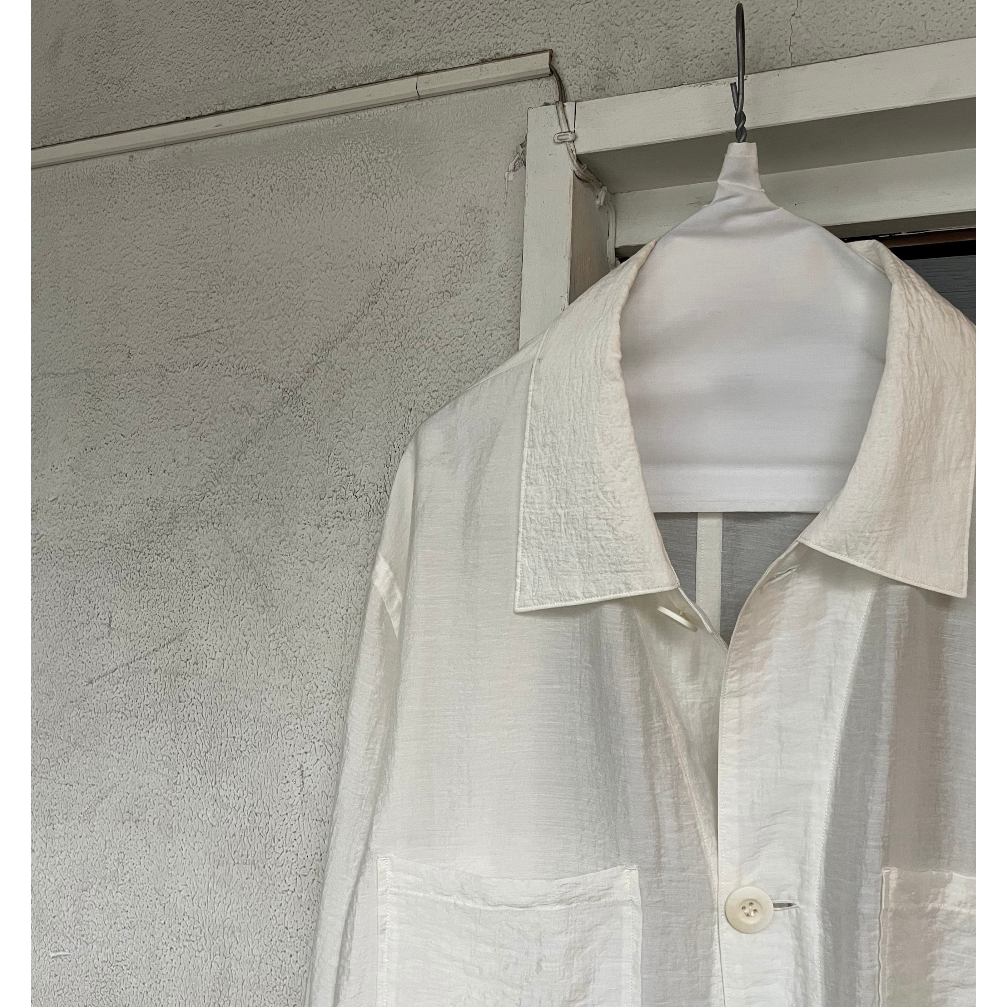 RAINMAKER】ETHEREAL WORK SHIRT_WHITE | marfa store