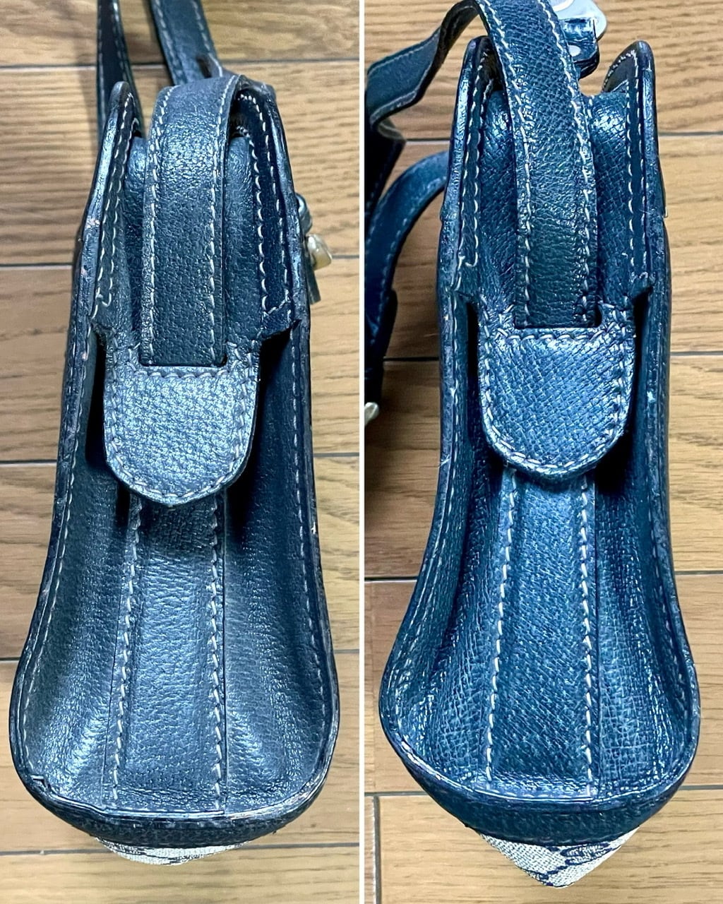 80年代 GUCCI グッチ ピッグスキン ショルダーバック ビンテージ 80年代 GUCCI グッチ ピッグスキン ショルダーバック ビンテージ