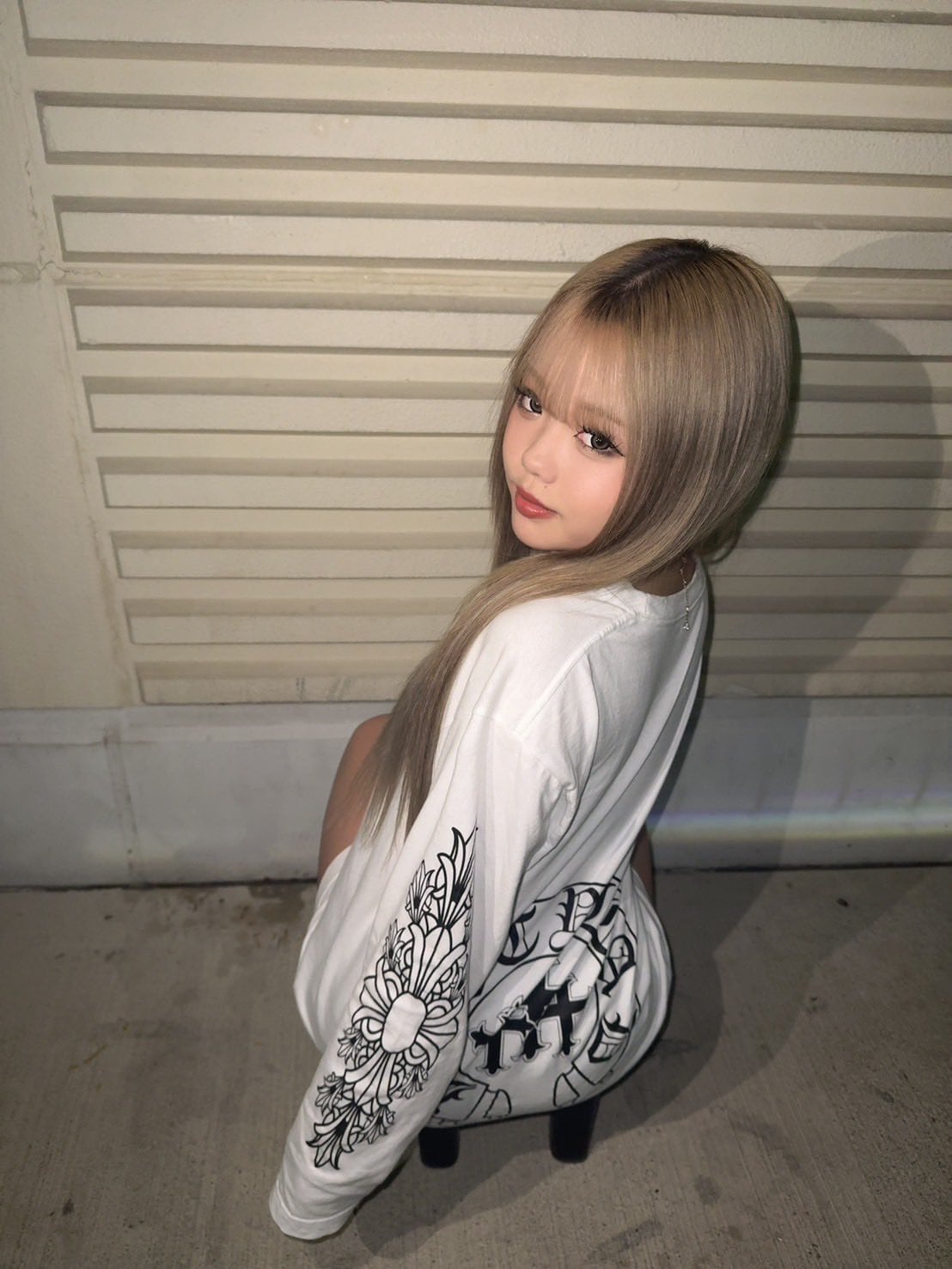 DAstyle Floral pattern Long sleeves 【WHITE】 | DAstyle