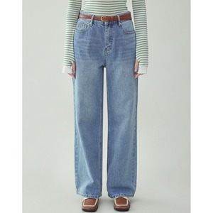 basic high waist straight loose jeans