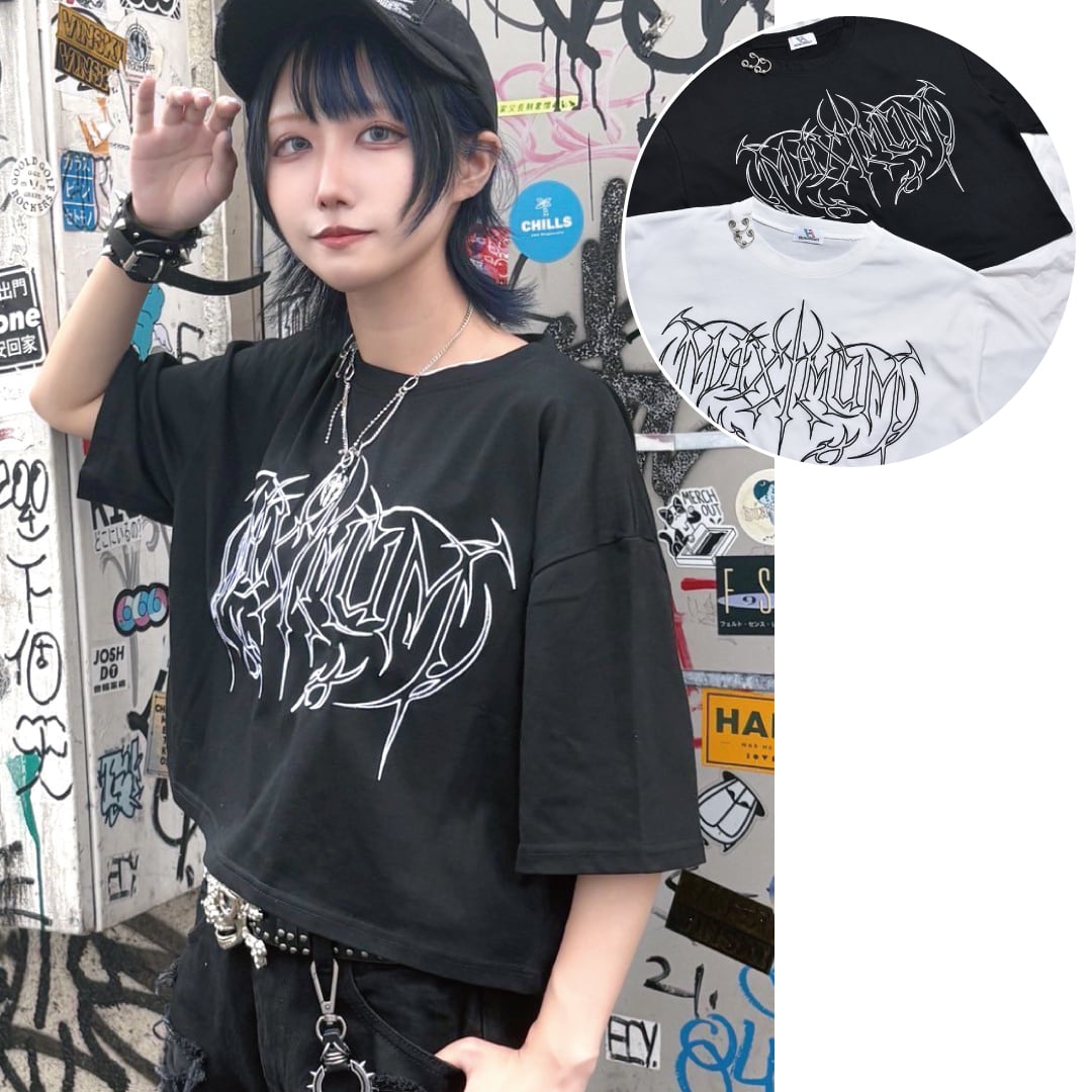 ネックピアス☆ロゴクロップドTシャツ | VOLCAN&APHRODITE 公式通販