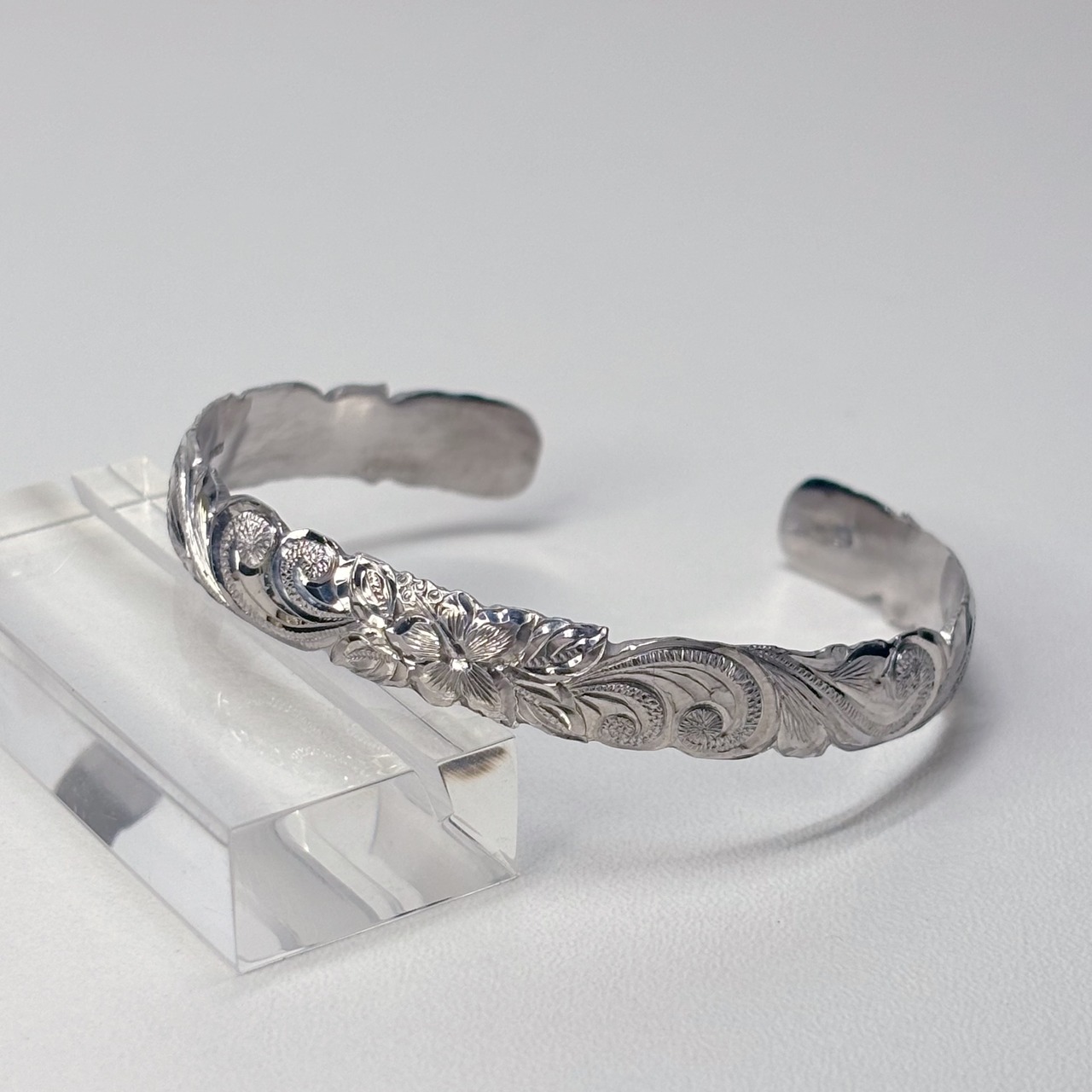 ハイビスカスハワイアンバングル(S/Silver)