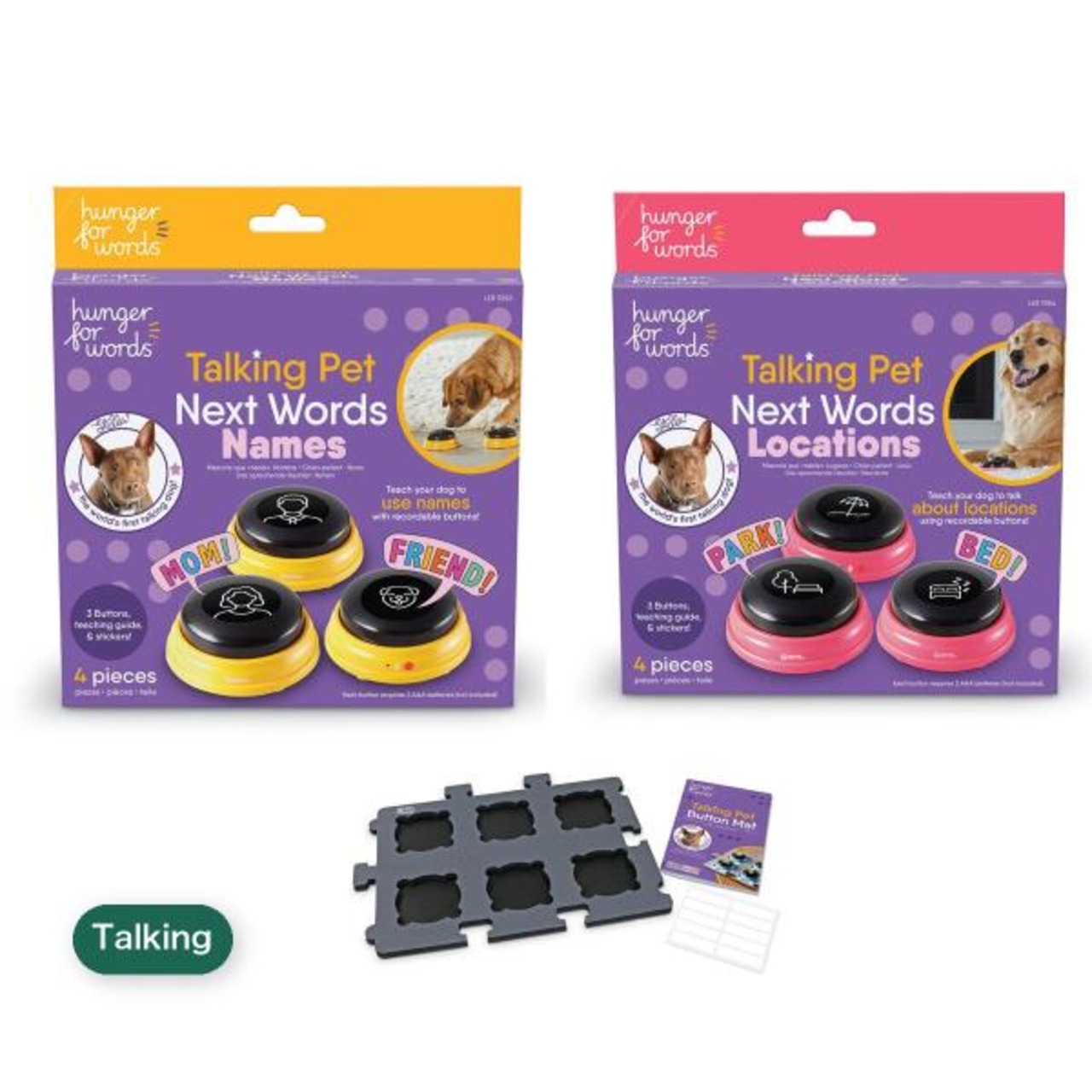 トーキングペット おしゃべり録音ボタン（ロケーション）+（ネーム） おしゃべりボタン用マットセット