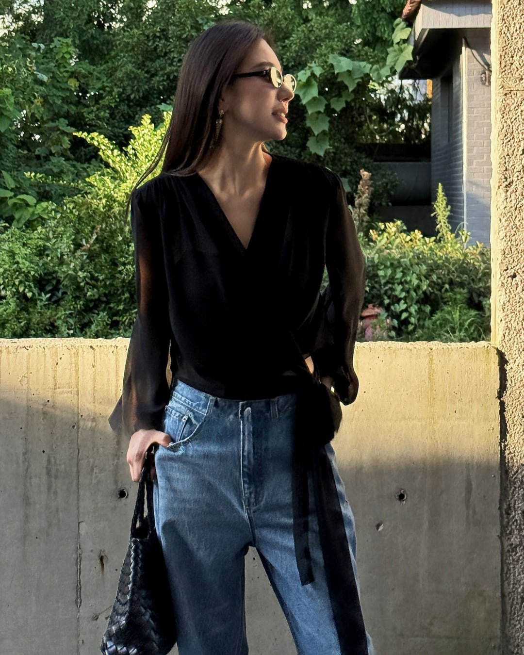 ラップシフォンブラウス S25529