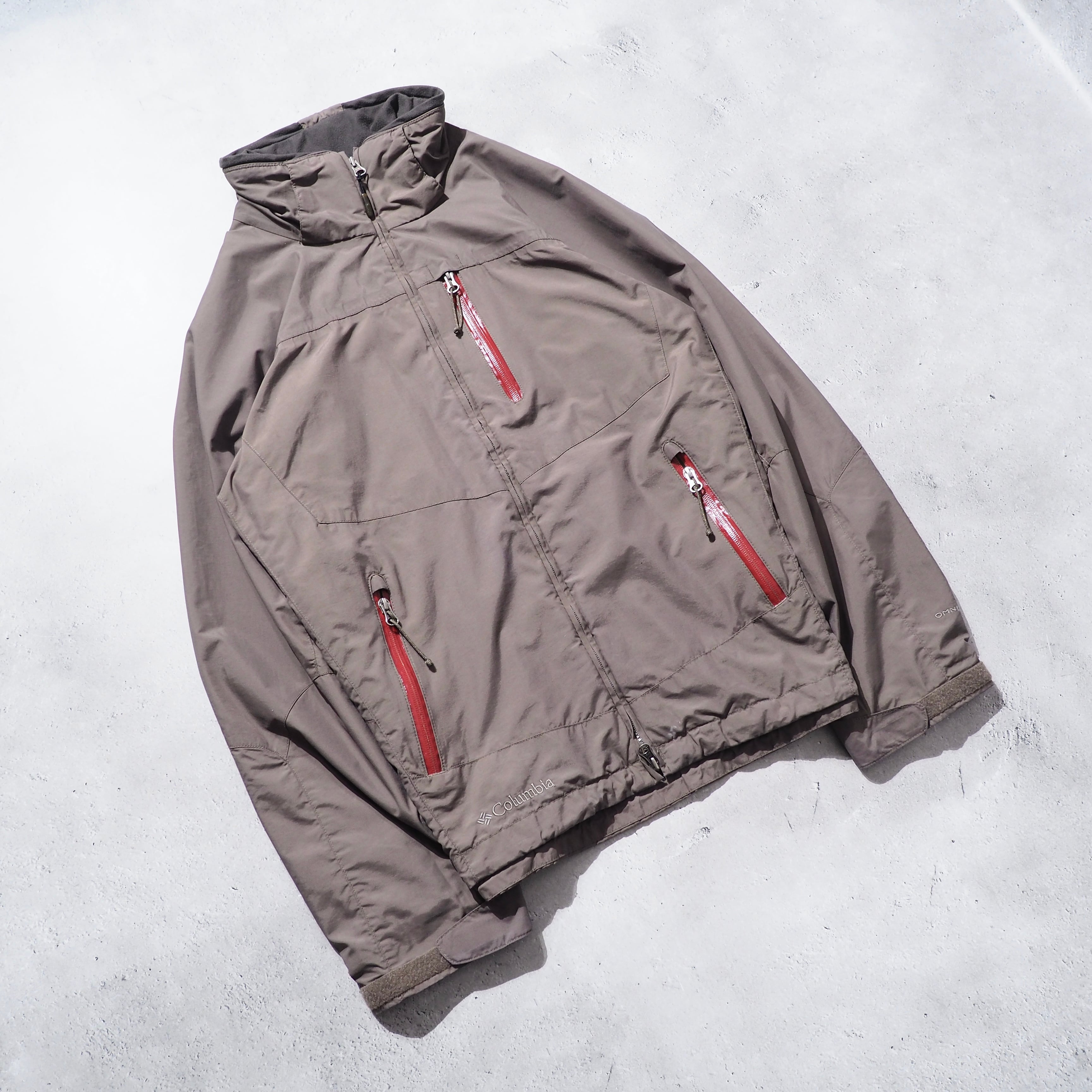 " Columbia Omni - Tech " High neck Full zip nylon jacket