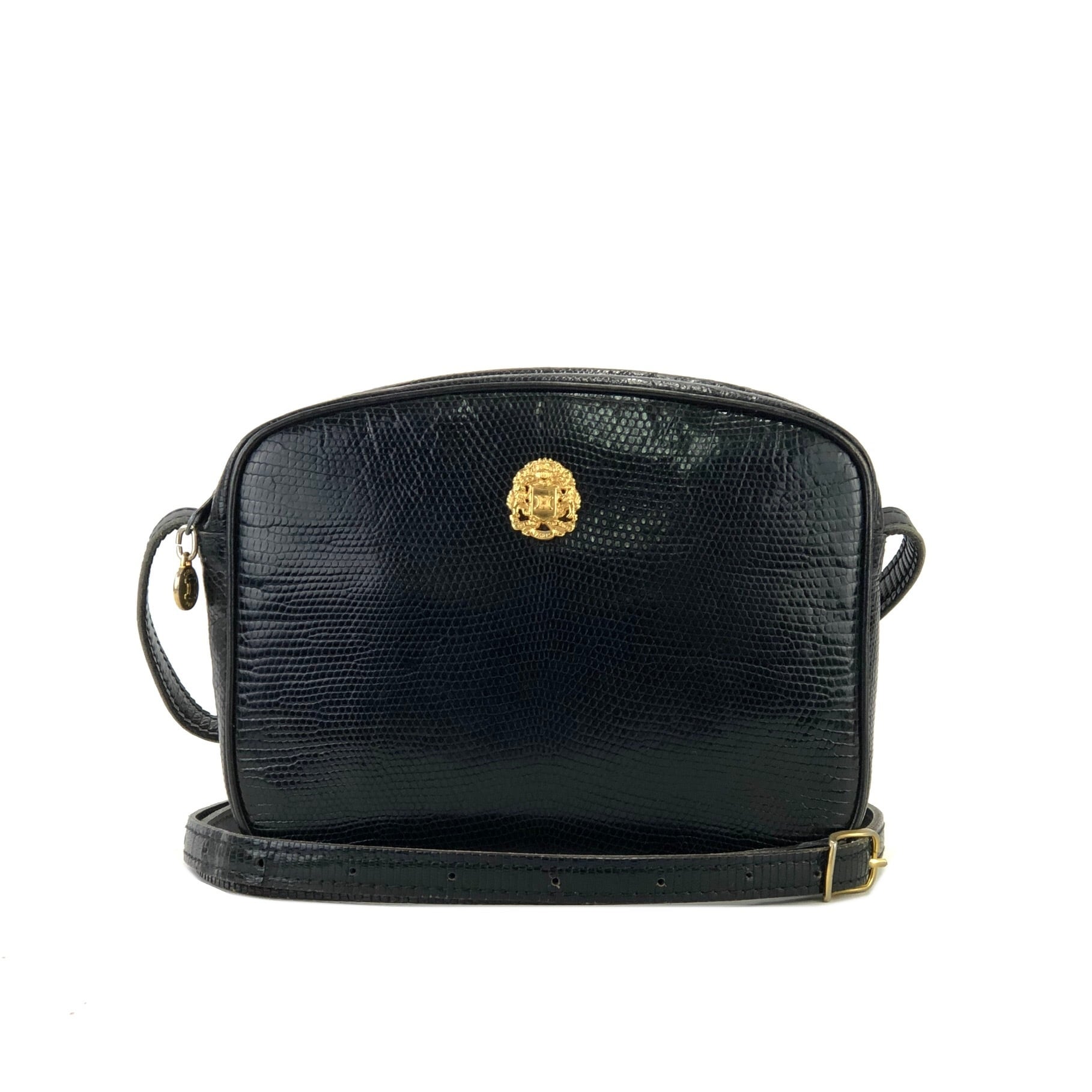 セリーヌ フィービー期トリオラージ ブラック クロスボディバッグ