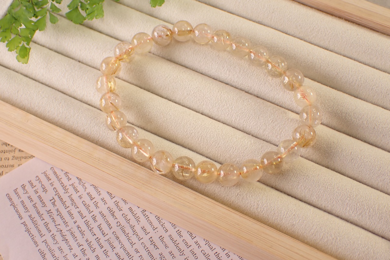 ルチルクォーツブレスレット　 [D12‐119]