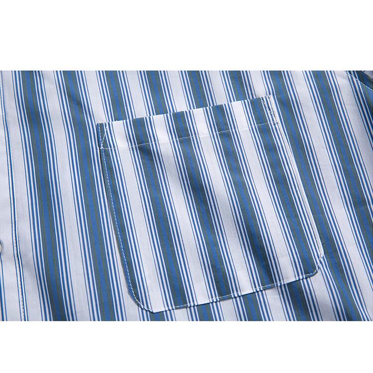 ★RETRO BLUE STRIPED TOURING SHIRT　　　A0659