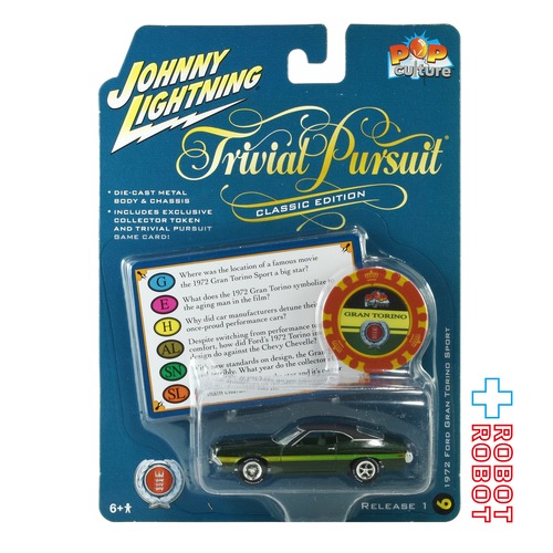 ジョニーライトニング ポップカルチャー トリビアル・パスート クラシック・エディション 1972 フォード・グラン・トリノ・スポーツ ミニカー 未開封