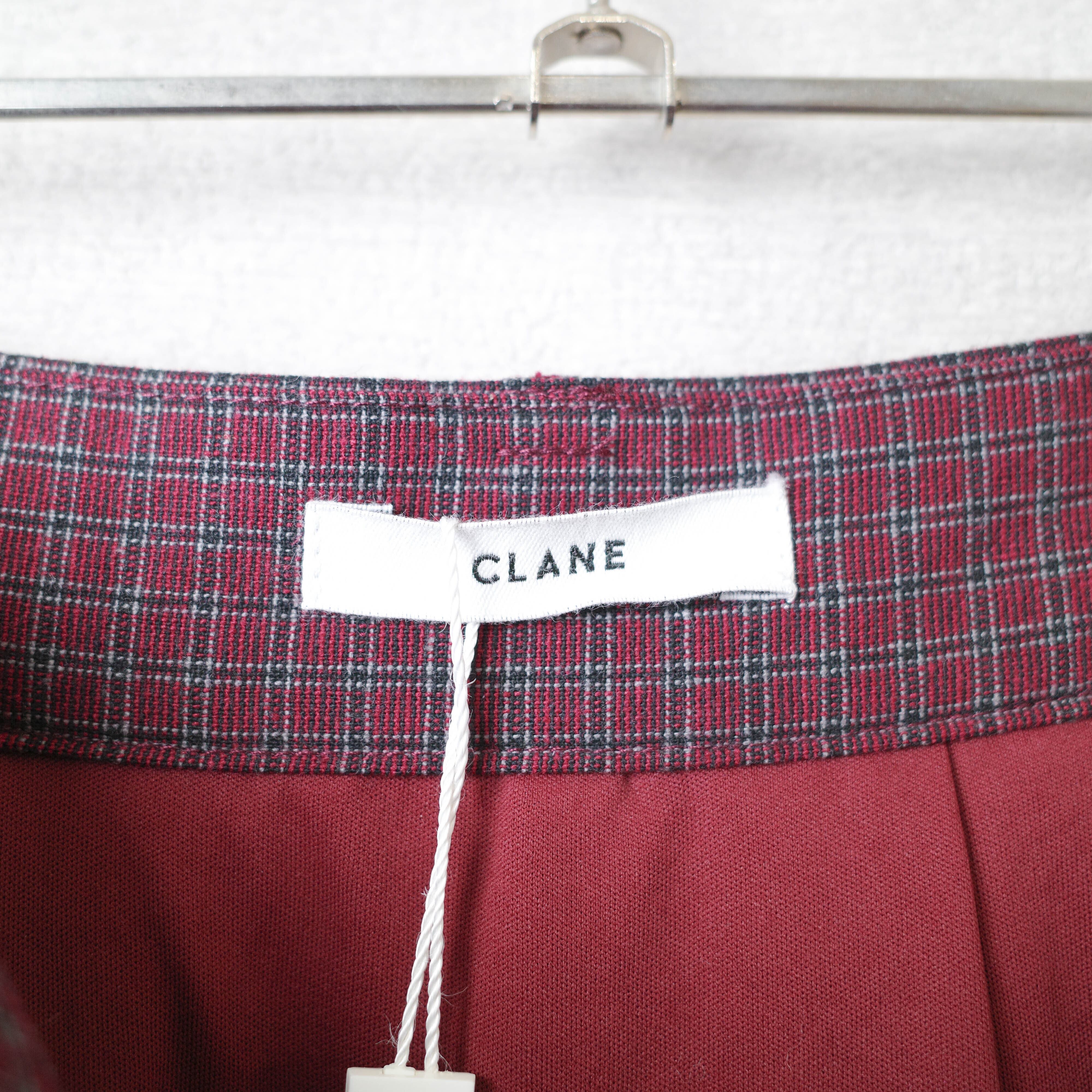 [NEW] CLANE	CHECK FLARE SKIRT 17109-6051