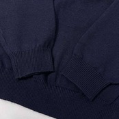 90s USA製 DKNY JEANS ダナキャラン ジーンズ BIGロゴ入り ウールニットセーター /ネイビー/アメリカ製