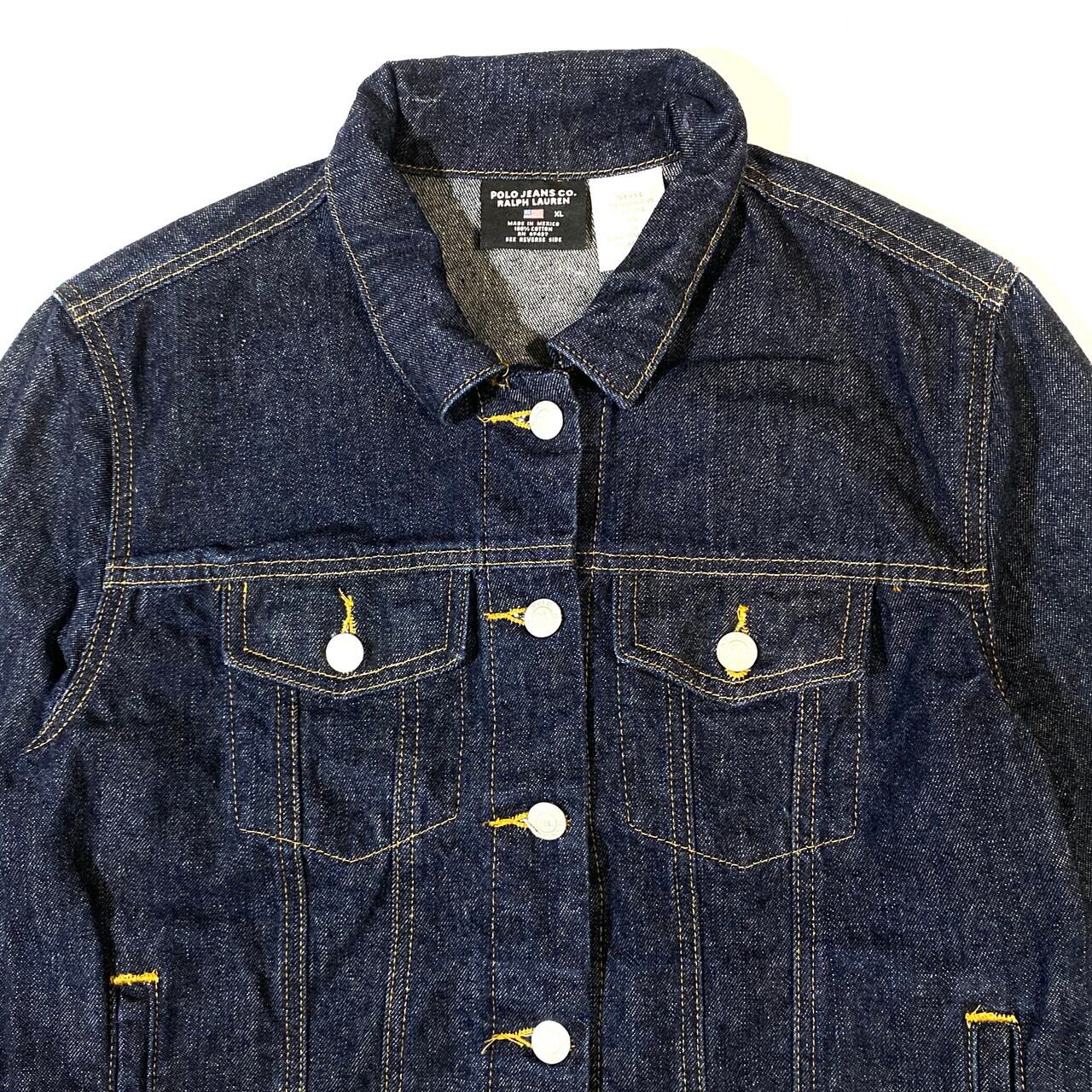POLO JEANS COMPANY Ralph Lauren ラルフローレン デニムジャケット Gジャン レディースL 濃紺 古着 【ブルゾン・ ジャケット】 | cave 古着屋【公式】古着通販サイト POLO JEANS COMPANY Ralph Lauren ラルフローレン デニムジャケット Gジャン レディースL 濃紺 古着 【ブルゾン・ ジャケット】 | cave 古着屋【公式】古着通販サイト