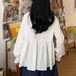 ペタルカラーギャザーブラウス ・12584