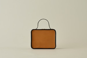 【LIMITED】Leather Mini Book Bag -BLACK x CAMEL-