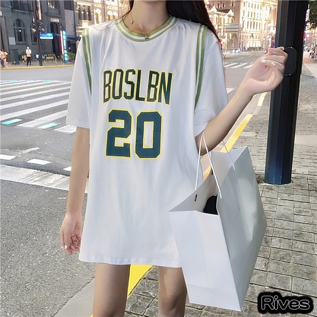 バスケ Tシャツ レディース オルチャン 古着 スポーツ 半袖 ダンス ヒップホップ系 代 韓国ストリート 韓国ファッション ストリート系 リーブス 服 Rives カジュアル 韓国カジュアル 夏 ブラック 黒 ホワイト 白 Rives