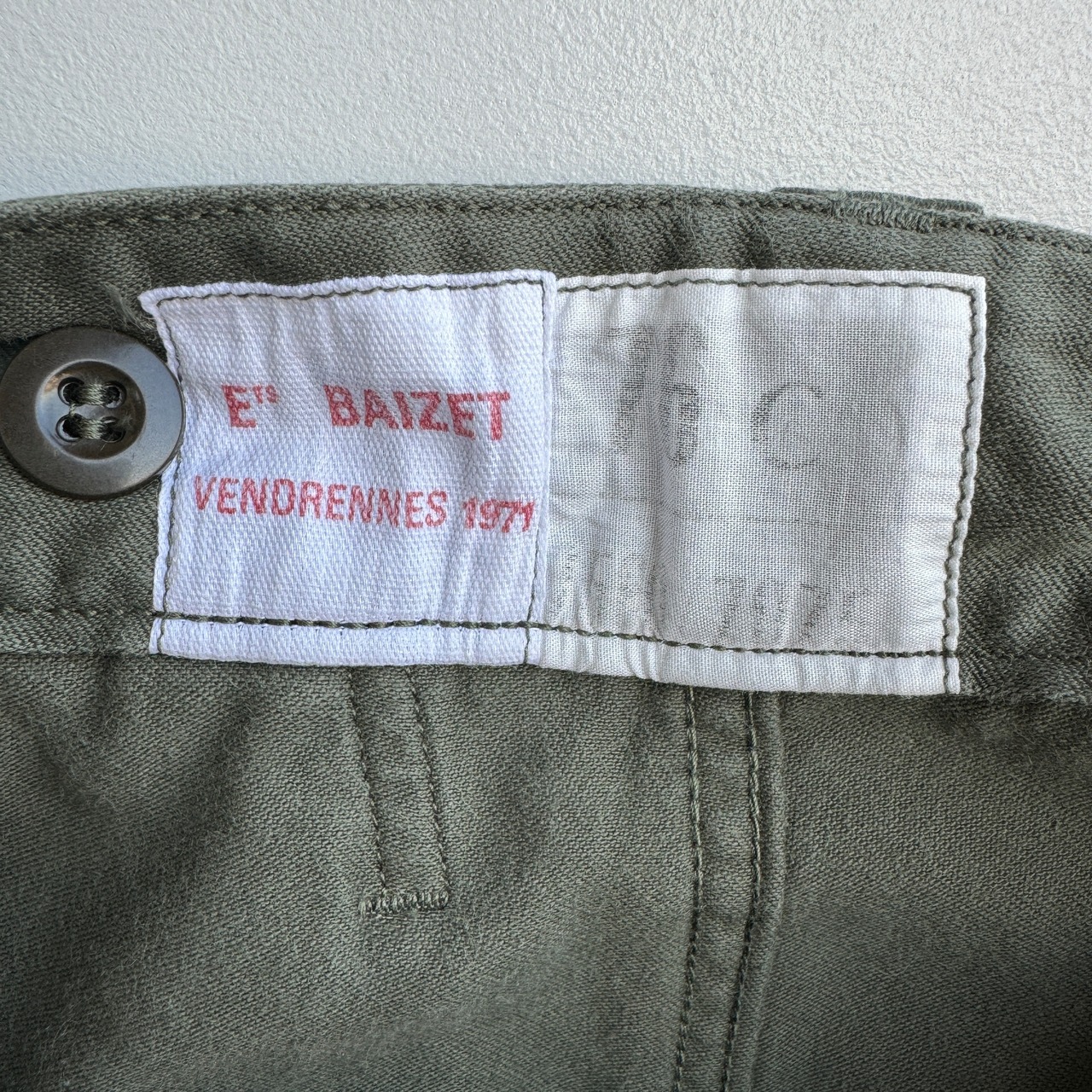 フランス軍 French Army M64 パンツ 60s ダブルニー ミリタリー ヴィンテージ古着 76C(S-R) 画像4