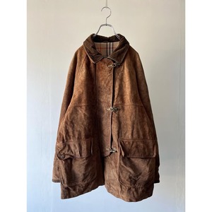 corduroy switching suède fireman jacket