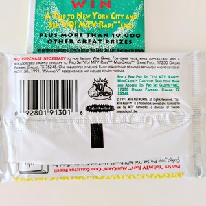 送料無料！☆ 1991年製 【 YO! MTV RAPS SERIES1  】トレーディングカード 単品 （1個= 10 CARDS）〚アメリカン雑貨 アメトイ〛