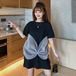 ✞ リボンロングTシャツ スカート ♥カワイイ♥大人女子☆ ✞ゴスロリ SM ミリ 甘ロリ クラロリ 和ロリ エレガント 黒ロリ 姫ロリ 華ロリ BB-BB1395785