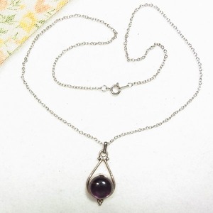 ペンダントネックレス　アメジスト風　pendant necklace for sale　 11853N