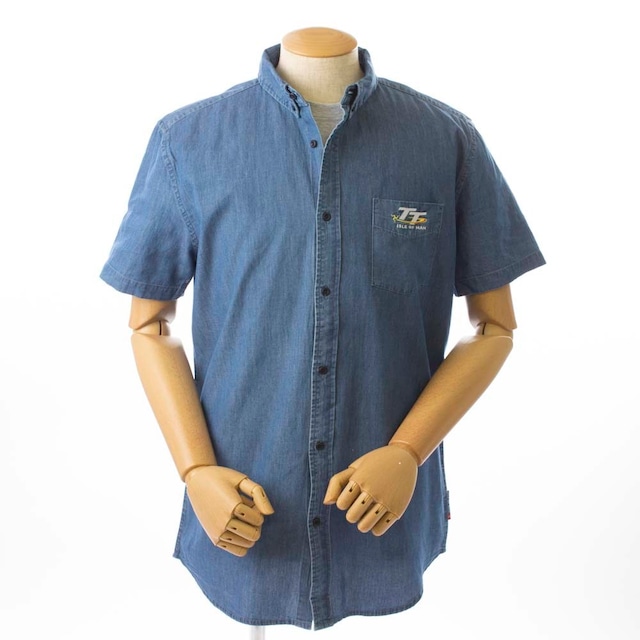 TT Denim Short Sleeved Shirt Blue