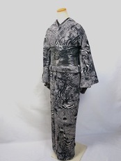 【受注商品】Rumi Rockキモノ「ねじり縞」　[A1575]