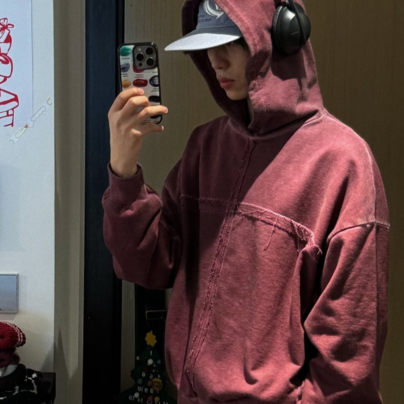 mcmxciii全4色ストリート系無地パーカー【M0007】 | mblueshop