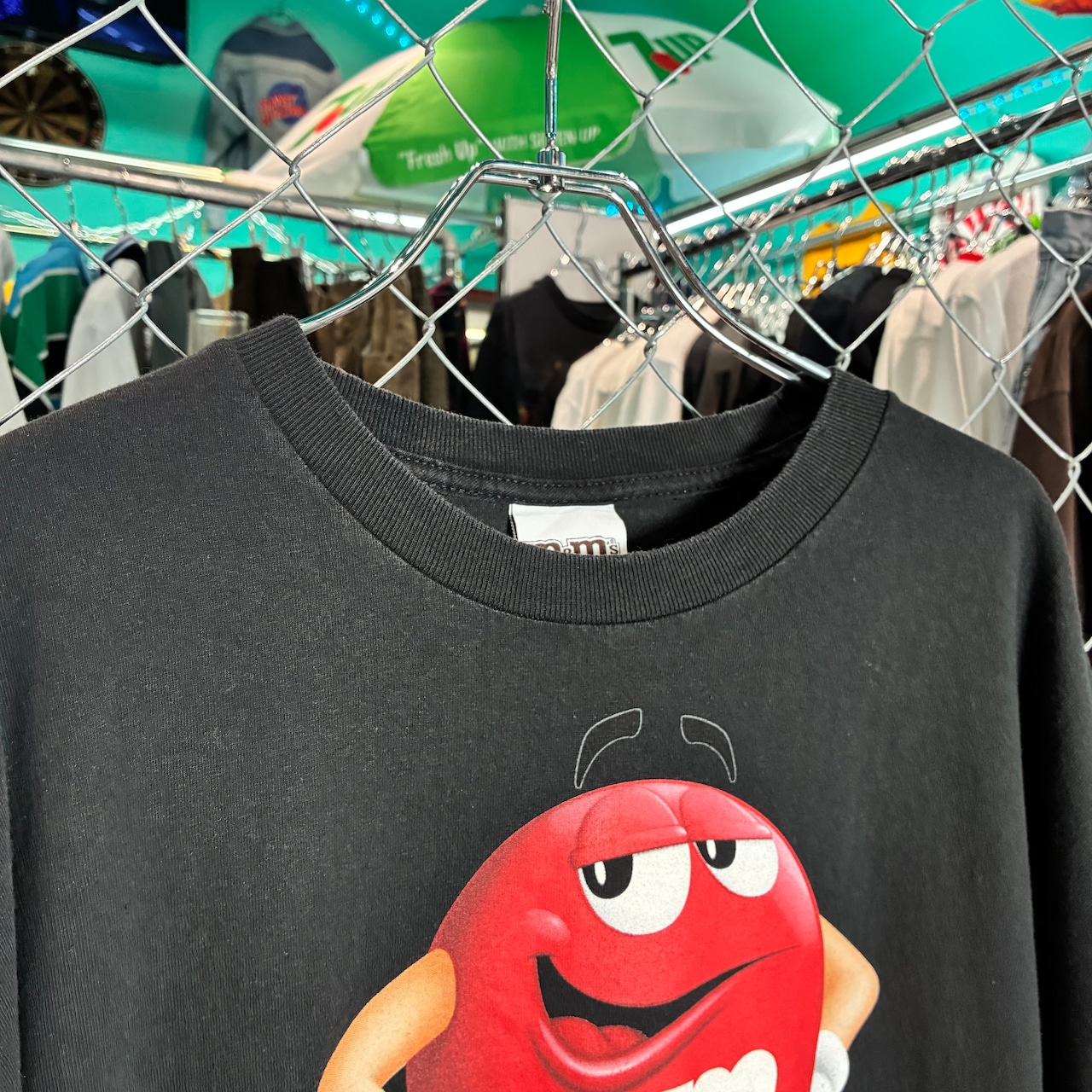 00s メキシコ製 M&Ms キャラクターTシャツ Red ブラック 2XL