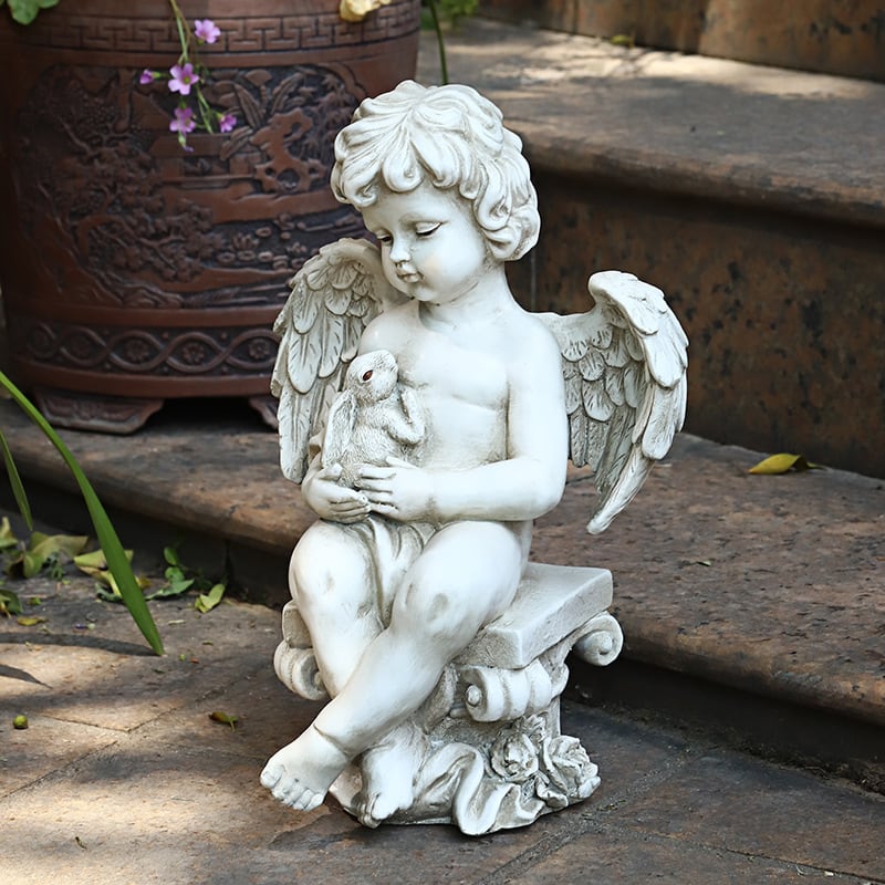 ガーデン オーナメント 天使 おしゃれ かわいい インテリア 置物