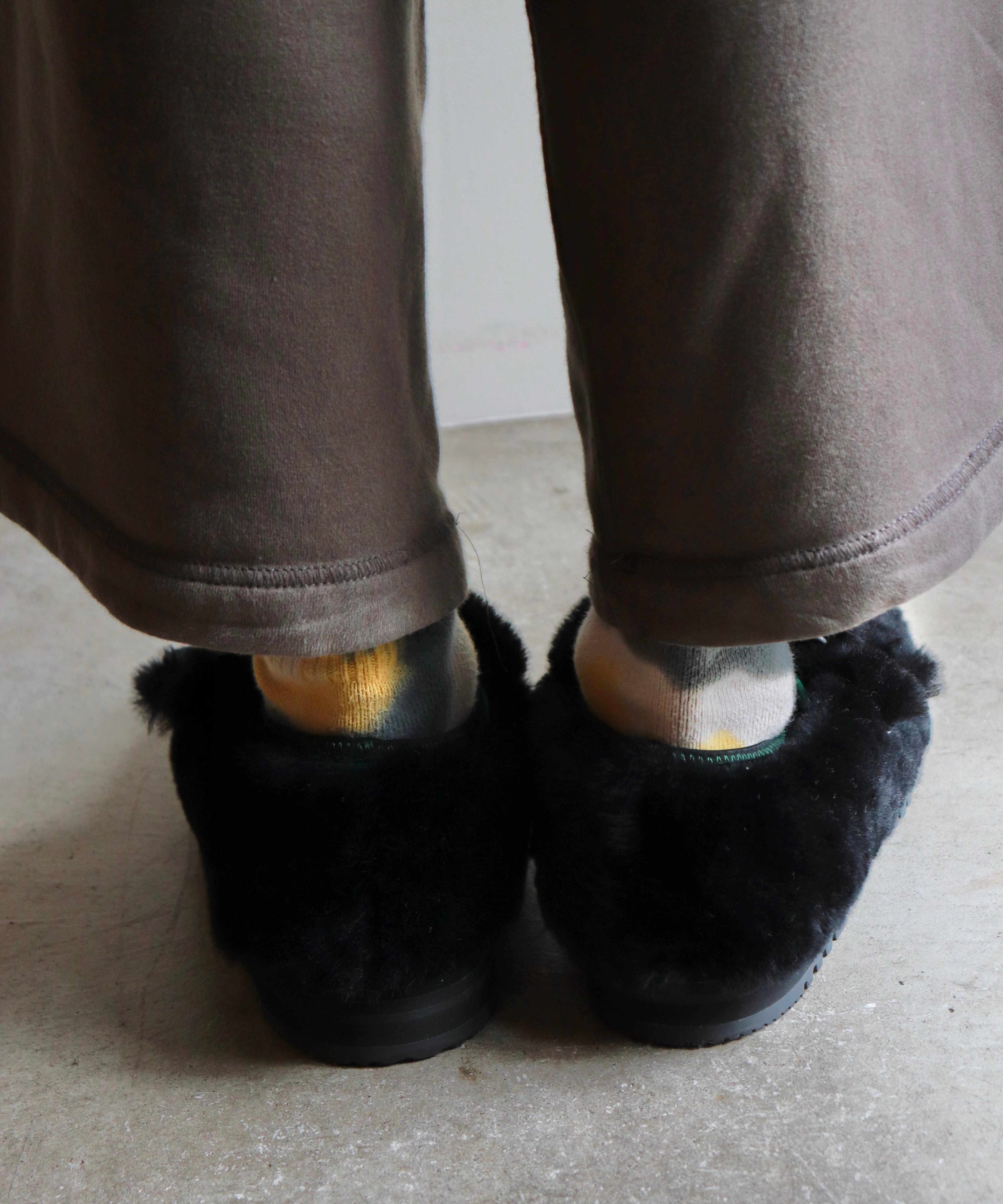 MATSUFUJI / M253-1101 / ×SUICOKE MOUTON SHOES (BLACK