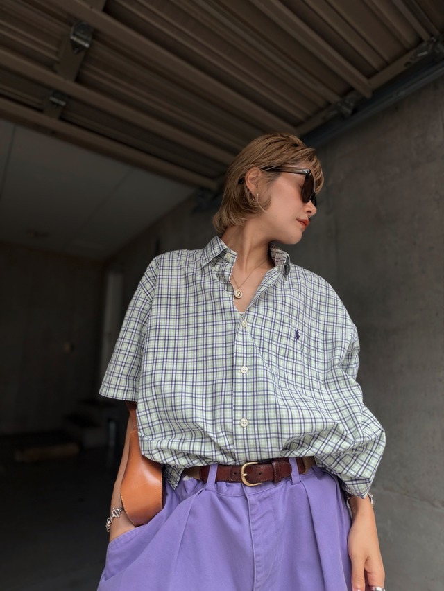 （SH1374）Polo Ralph Lauren “GREGGOR“ checkd BD shirt