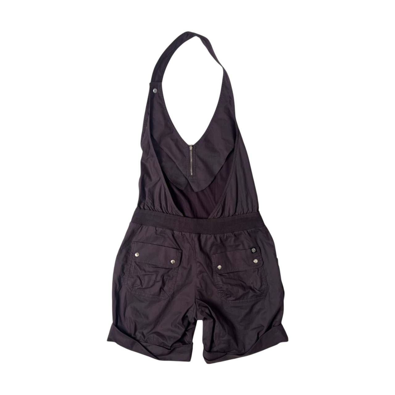 adabat アダバット ウエストゴム コットン サロペット オールインワン 38/パープル