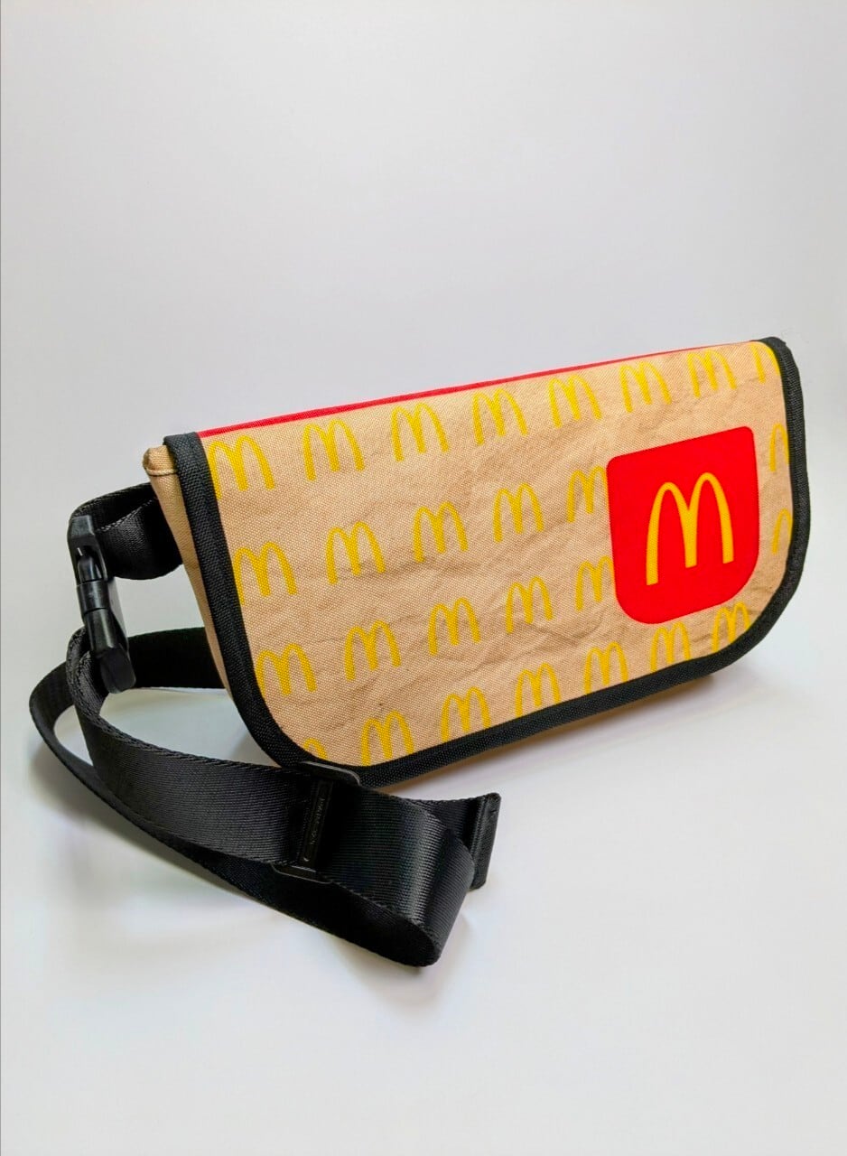 【マクドナルド (ロゴ)】ショルダーバッグ＊紙袋風 〚アメリカン雑貨 アメトイ〛