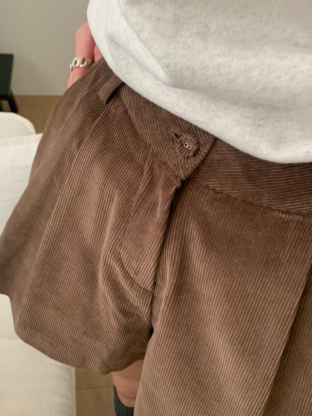 (予約) signature / Pikabu Corduroy Shorts 2color
