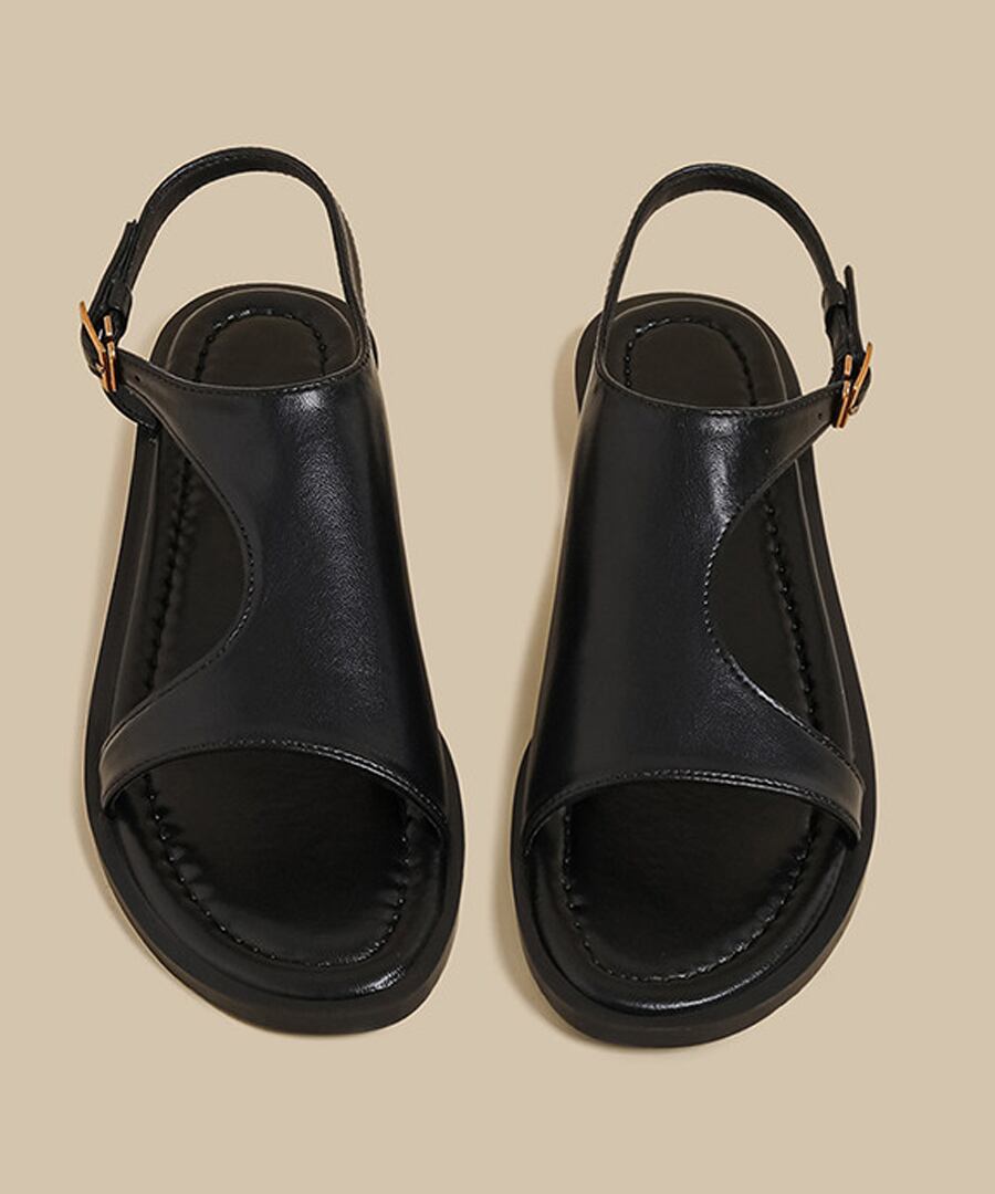 フラット◆オープントゥサンダル【e-70643】