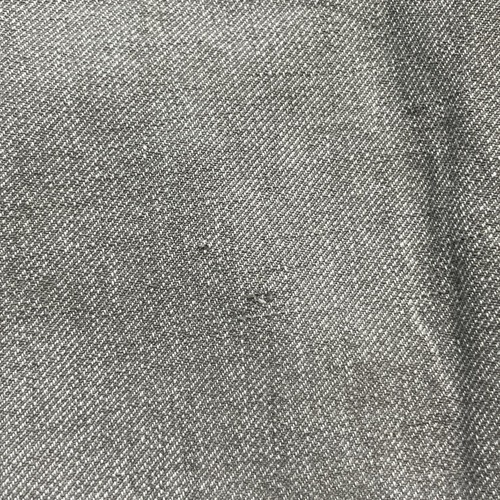 50s MANLTH 刺繍タグ ごま塩 ブラックシャンブレー アトリエコート 詳細写真18