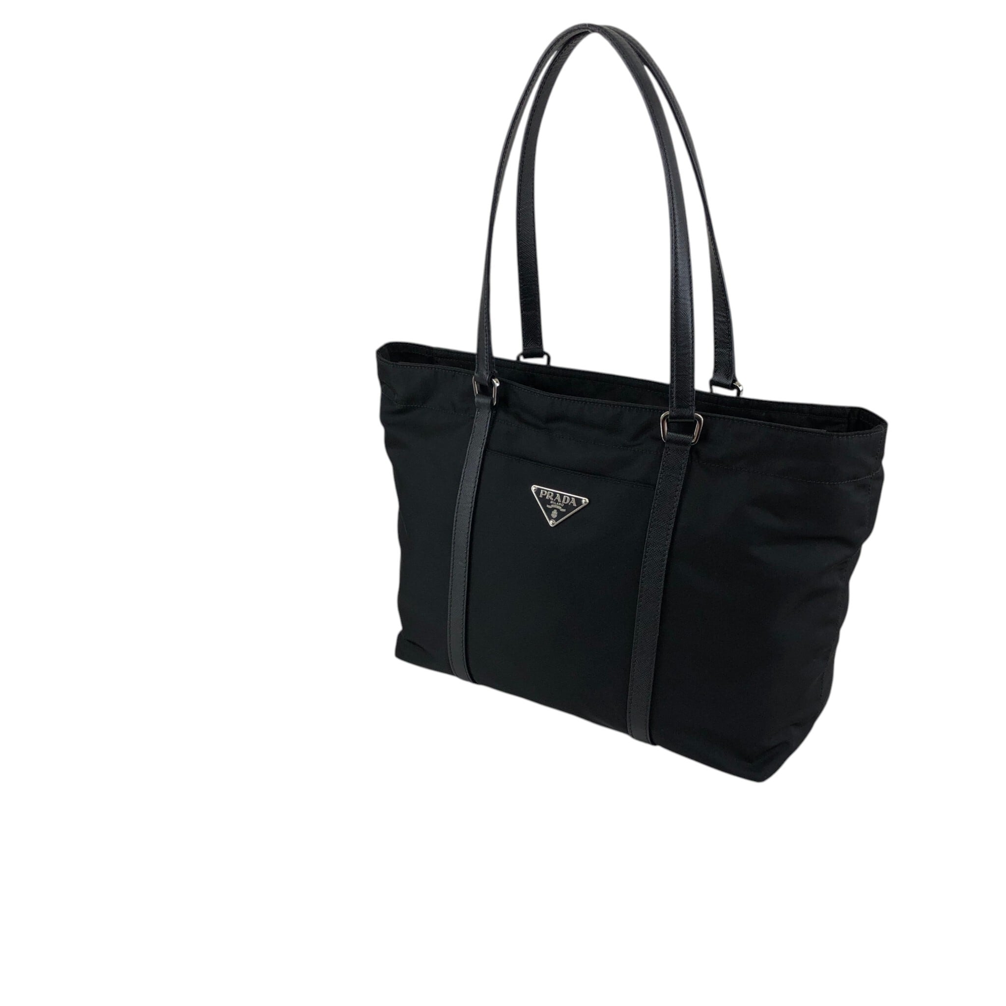 PRADA プラダ トートバッグ ブラック トライアングルロゴ ナイロン