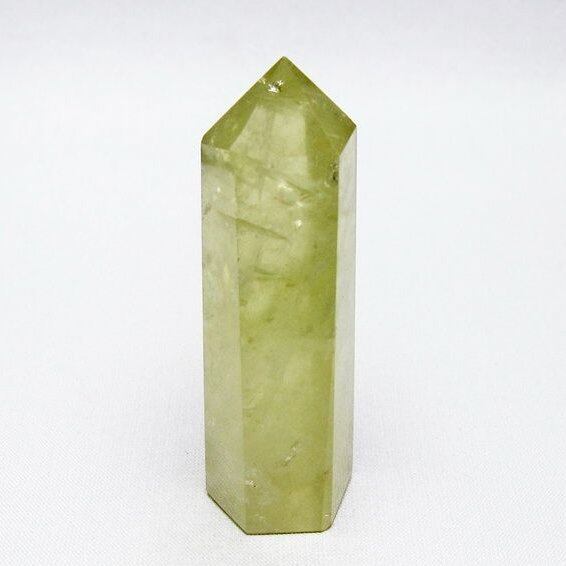 シトリンクォーツ 六角柱 シトリン ポイント 置物 一点物 142-10463