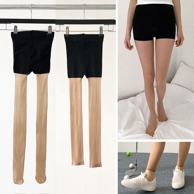 (15デニール) インナーパンツ一体型UVカットストッキング (タイツタイプ/レギンスタイプ)